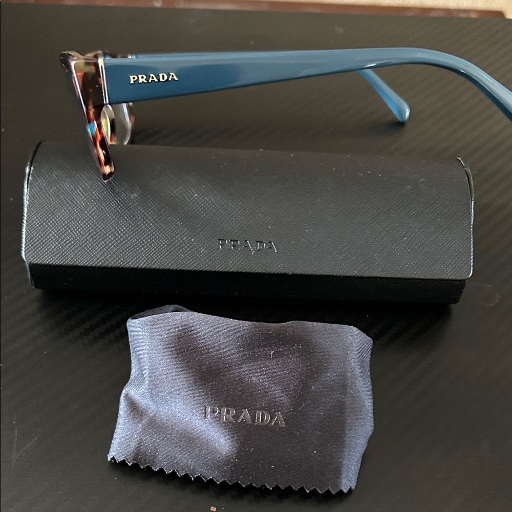 Prada Rx Teal and Tortoise eyeglasses - Picture 2 of 12
